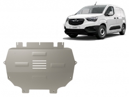 Cache sous moteur et de la boîte de vitesse Opel Combo E Aluminium