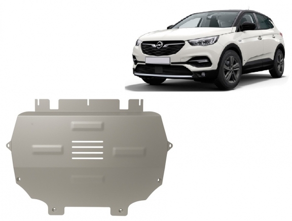 Cache sous moteur et de la boîte de vitesse Opel Grandland X Aluminium