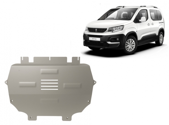 Cache sous moteur et de la boîte de vitesse Peugeot Rifter Aluminium
