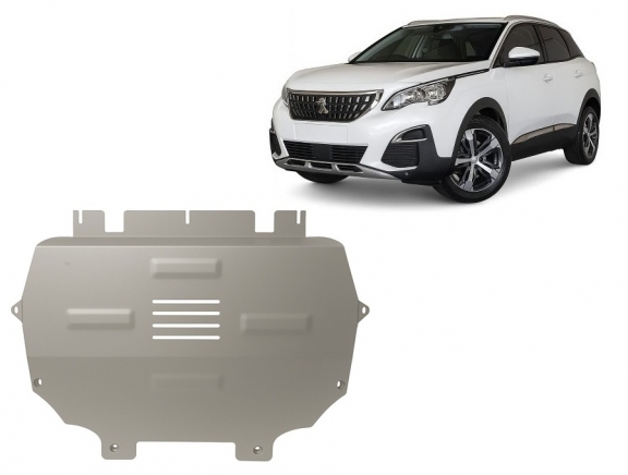 Cache sous moteur et de la boîte de vitesse Peugeot 3008 Aluminium