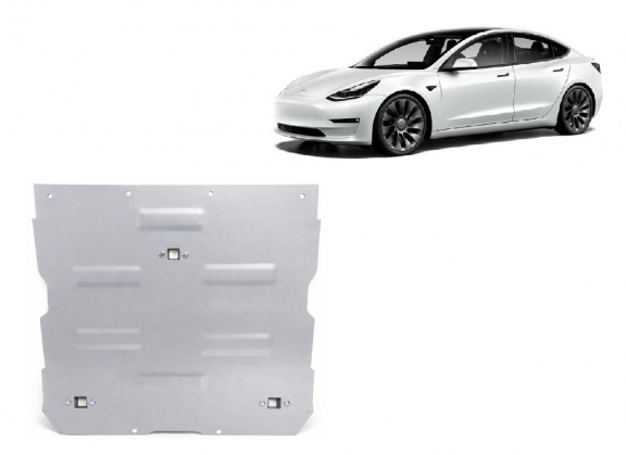 Cacher sous moteur électrique en aluminium pour Tesla Model 3 AWD