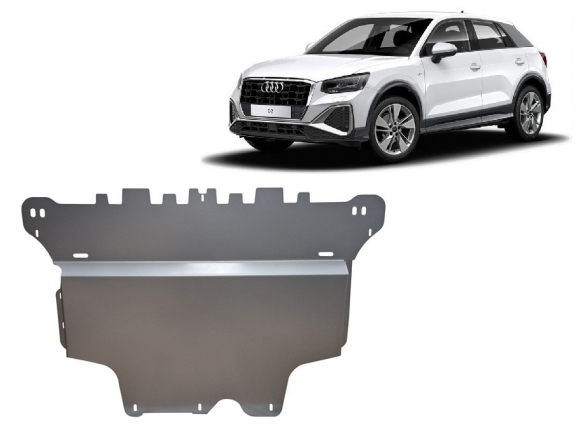 Cache sous moteur et de la boîte de vitesse en aluminium Audi Q2