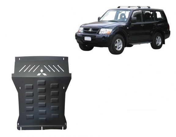 Cache sous moteur et de la radiateur Mitsubishi Pajero 3 (V60, V70) Vers 2.0