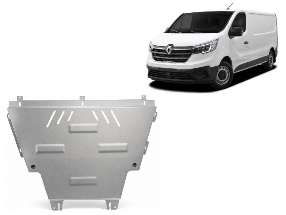 Cache sous moteur et de la boîte de vitesse Renault Trafic Aluminium