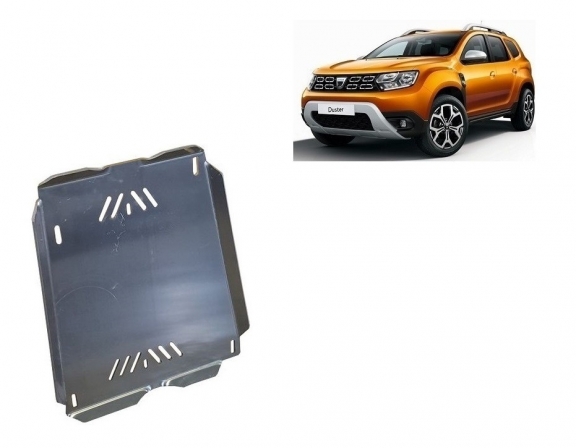 Cache de protection de réservoir Dacia Duster - Aluminium
