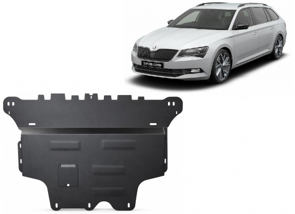 Cache sous moteur et de la boîte de vitesse Skoda Superb - Boîte de vitesse automatique