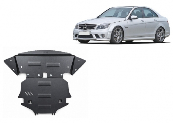 Cache sous moteur et de la radiateur Mercedes C-Class W204 4x4