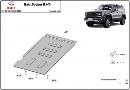 Cache de protection de la boîte de vitesse Baic Beijing BJ40