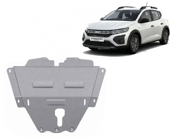 Aluminium cache sous moteur et de la boîte de vitesse Dacia Sandero Stepway