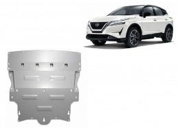 Cache sous moteur et de la boîte de vitesse Nissan Qashqai J12 Aluminium