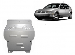 Cache sous moteur et de la boîte de vitesse en aluminium Volkswagen Golf
