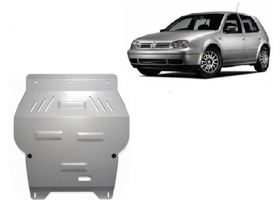 Cache sous moteur et de la boîte de vitesse en aluminium Volkswagen Golf
