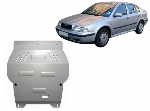 Cache sous moteur et de la boîte de vitesse en aluminium Skoda Octavia