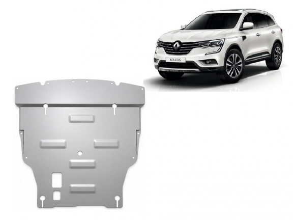Cache sous moteur et de la boîte de vitesse Renault Koleos Aluminium