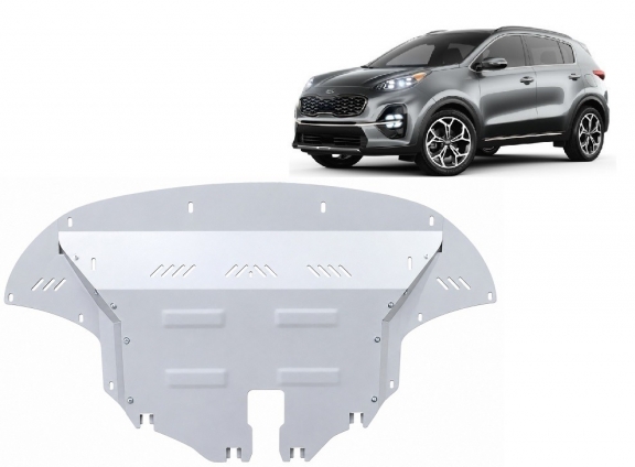 Cache sous moteur et de la boîte de vitesse en aluminium Kia Sportage