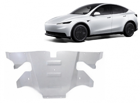 Cache sous moteur électrique arrière en aluminium – Tesla Model Y