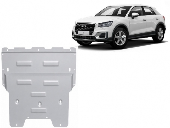 Cache sous moteur et de la boîte de vitesse en aluminium Audi Q2