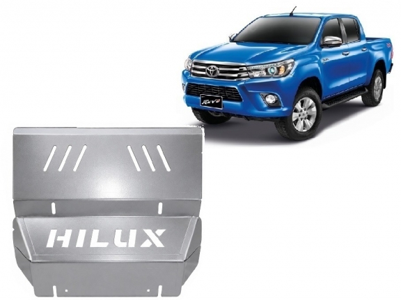 Cache de protection de radiateur Toyota Hilux Revo - Aluminium