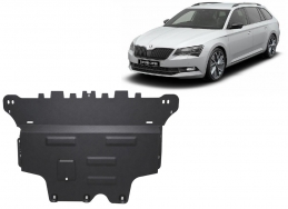Cache sous moteur et de la boîte de vitesse Skoda Superb 