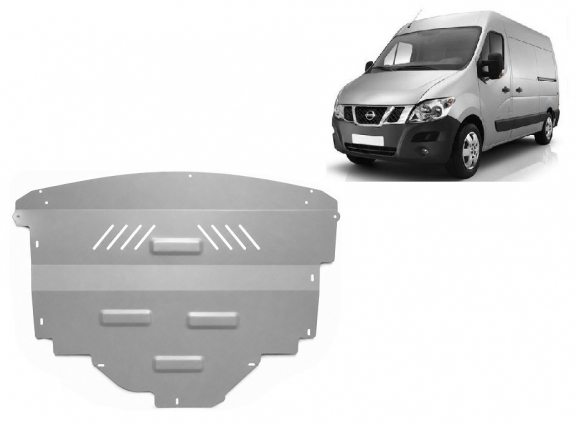 Cache sous moteur et de la boîte de vitesse Nissan Interstar Aluminium