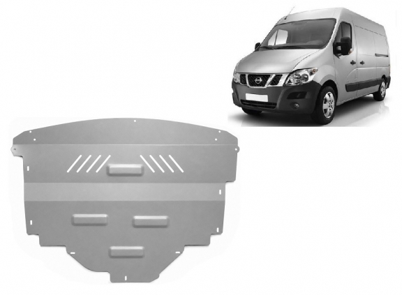 Cache sous moteur et de la boîte de vitesse Nissan NV400 Aluminium