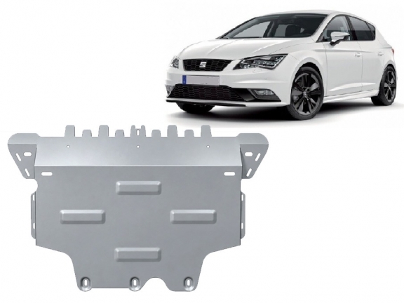 Cache sous moteur et de la boîte de vitesse en aluminium Seat Leon Mk3 5F
