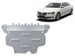 Cache sous moteur et de la boîte de vitesse en aluminium Skoda Superb III