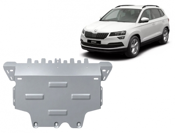 Cache sous moteur et de la boîte de vitesse en aluminium Skoda Karoq