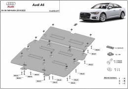 Cache sous moteur et de la radiateur Audi A6