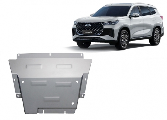 Cache sous moteur et de la boîte de vitesse Chery Tiggo 8 Aluminium