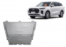 Cache sous moteur et de la boîte de vitesse Chery Tiggo 9 Aluminium