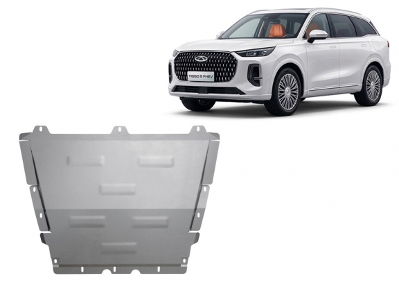 Cache sous moteur et de la boîte de vitesse Chery Tiggo 9 Aluminium