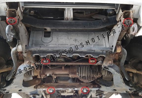 Cache sous moteur et de la radiateur Mitsubishi Pajero 3 (V60, V70)