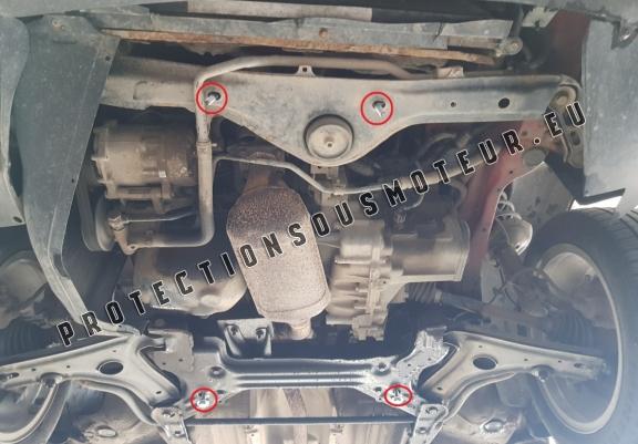 Cache sous moteur et de la boîte de vitesse Volkswagen Polo - 6N, 6N1, 6K, Classic, Variant