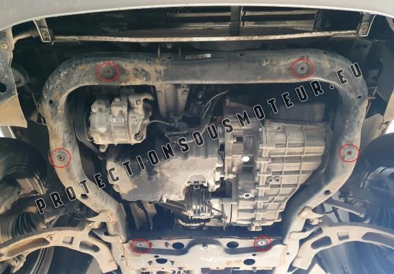 Cache sous moteur et de la boîte de vitesse Volkswagen Transporter T5 Caravelle - Aluminium