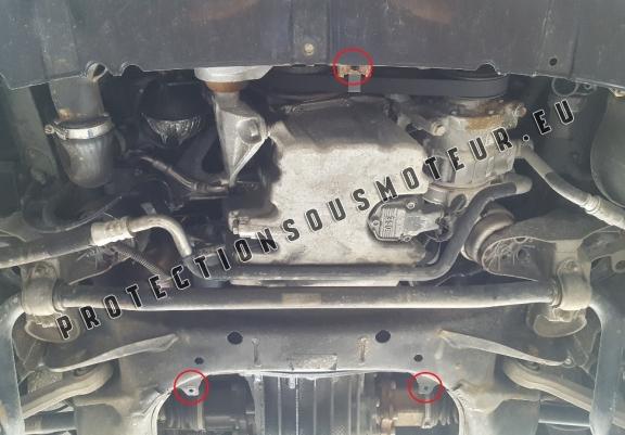 Cache sous moteur et de la radiateur Audi A4  B6 diesel 2.5 Tdi - V6