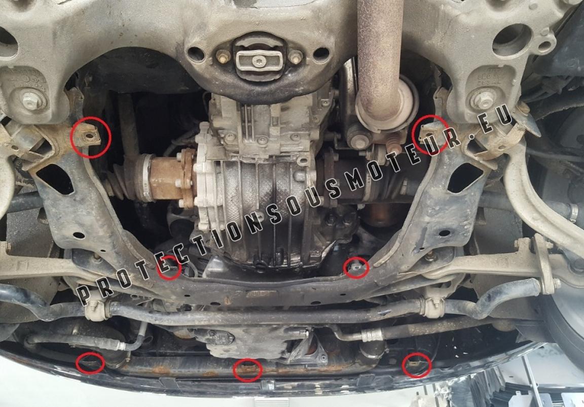 Cache sous moteur et de la radiateur Audi A4 2 diesel 2.5 Tdi - V6