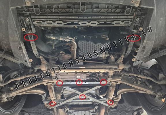Cache sous moteur et de la radiateur Porsche Macan