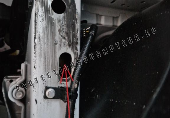Acier galvanisé cache sous moteur et de la boîte de vitesse Ford Transit Custom