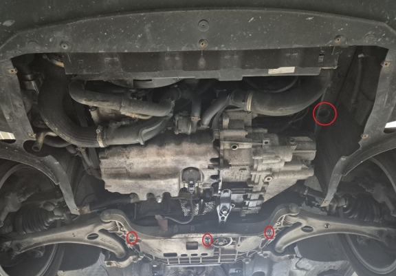 Cache sous moteur et de la boîte de vitesse Seat Alhambra - Webasto