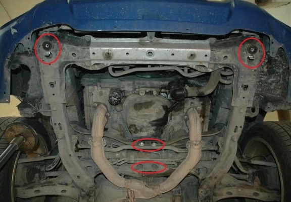 Cache sous moteur et de la boîte de vitesse Subaru Forester 2