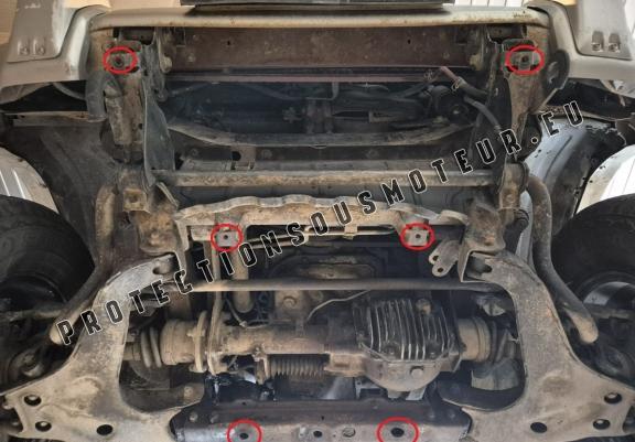Cache sous moteur et de la radiateur Mitsubishi Pajero 3 (V60, V70)