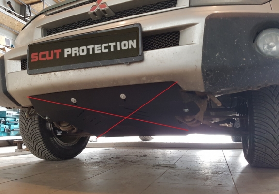 Cache de protection de la boîte de vitesse Mitsubishi Pajero Pinin