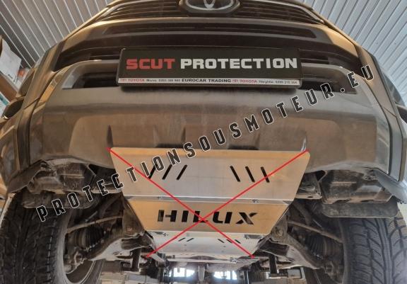 Cache de protection aluminium de la boîte de vitesse Toyota Hilux Revo