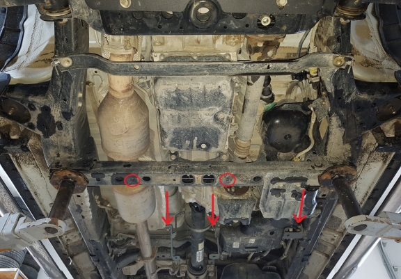 Cache de protection du différentiel  Toyota Hilux Revo - Aluminium