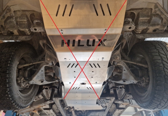 Cache de protection du différentiel Toyota Hilux Invincible - Aluminium