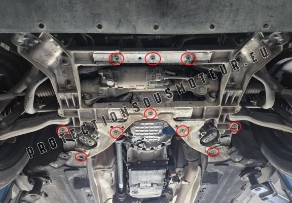 Cache sous moteur et de la boîte de vitesse en aluminium Alfa Romeo Stelvio