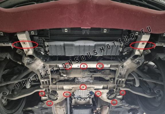Cache sous moteur et de la boîte de vitesse en aluminium Alfa Romeo Stelvio
