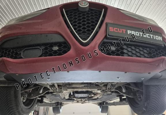 Cache sous moteur et de la boîte de vitesse en aluminium Alfa Romeo Stelvio