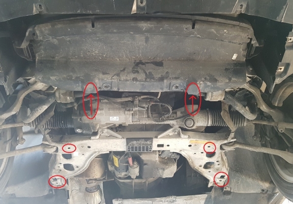 Cache sous moteur et de la boîte de vitesse BMW Seria 1 E81/E87/E82